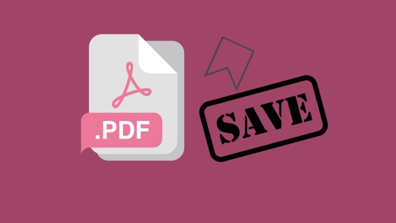 Come salvare un documento PDF con Windows 10