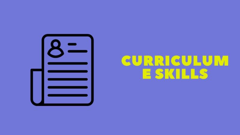 Curriculum e skills
