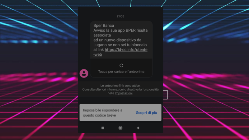 Messaggio BPER Banca