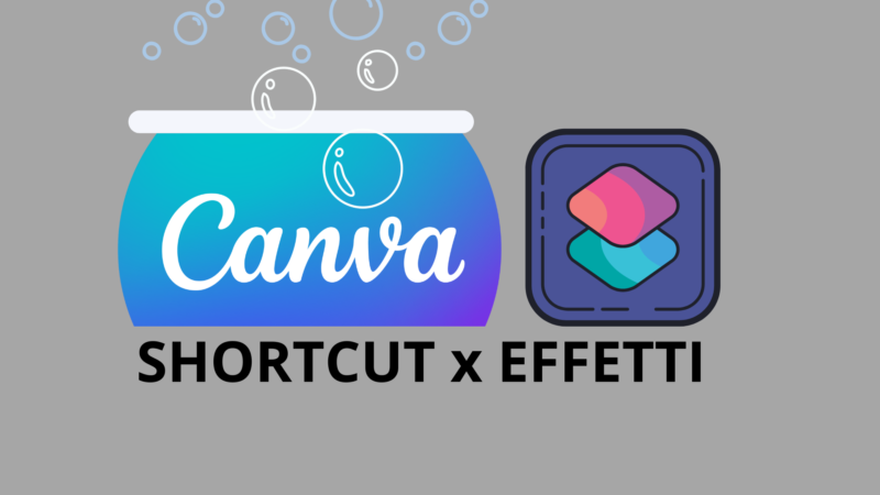 Shortcut Canva per effetti unici