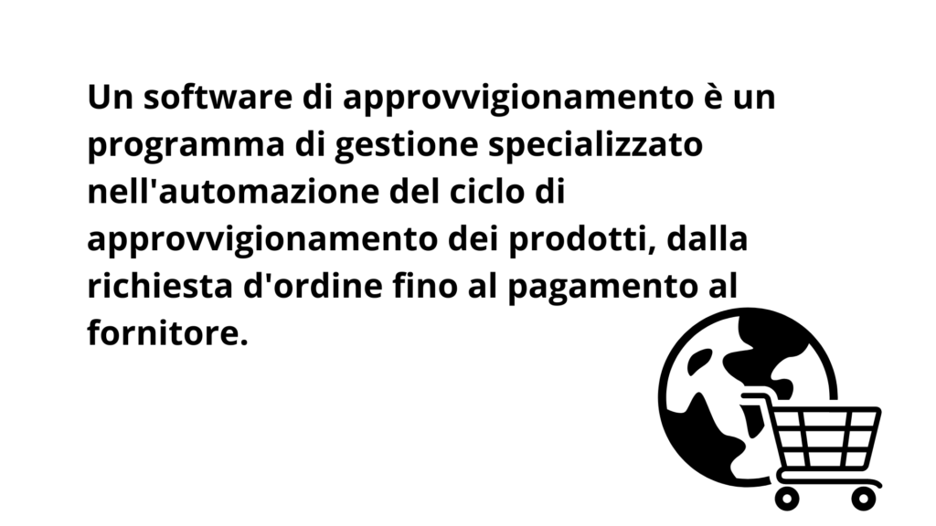 software di approvvigionamento